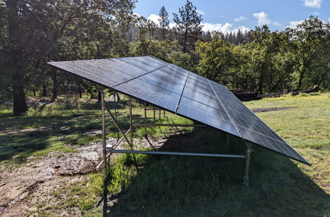 Ground mounted solar panels from Excite Energy