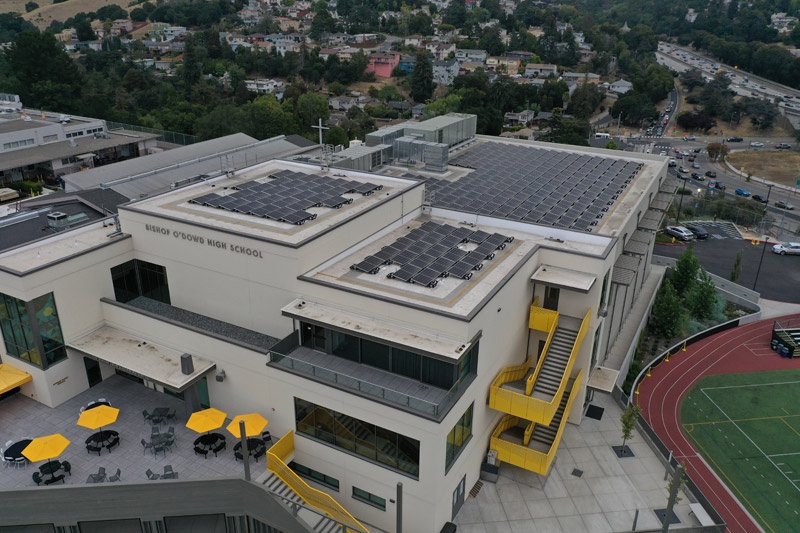 We install commercial solar on roofs, carports, and ground mounts
